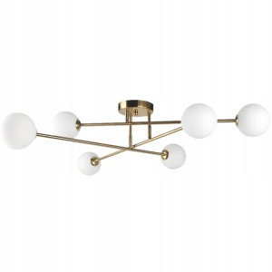 Lampa Sufitowa Żyrandol 6x G9 Wisząca Plafon Klosz