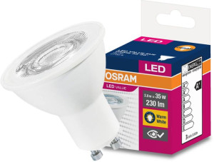 Żarówka LED Halogen 2,8W 35W GU10 36s Osram Value