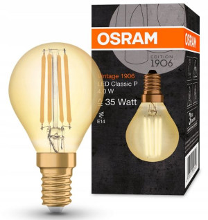 Żarówka Dekoracyjna LED E14 P40 4W 35W 2400K OSRAM
