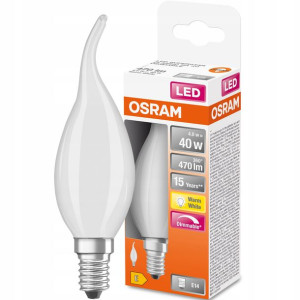 Żarówka LED E14 BA35 4W 2700K Ściemnialna OSRAM