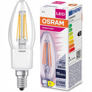 Żarówka Led E14 5,5w = 60w 2700k Filament Osram