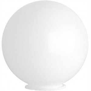 Mleczny Klosz do Lampy Ogrodowej KULA 40cm