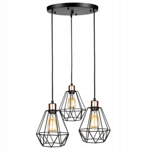 Lampa Wisząca Sufitowa Loft Plafon DIAMENT Drut