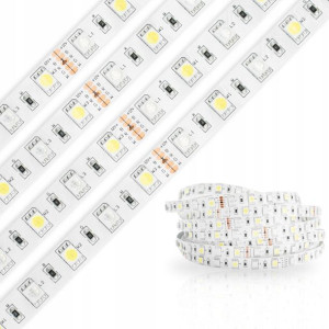 Taśma Led Kolorowa Rgb + Ciepła Smd 5050 12v 5m