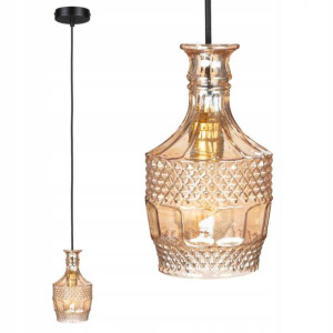Lampa Wisząca Sufitowa SZKLANA Kryształ Żyrandol