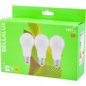 3x Żarówka LED E27 13W 100W 1521lm 2700K BELLALUX