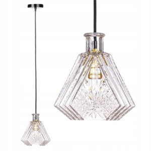 Lampa Wisząca Sufitowa SZKLANA Kryształ ŻYRANDOL