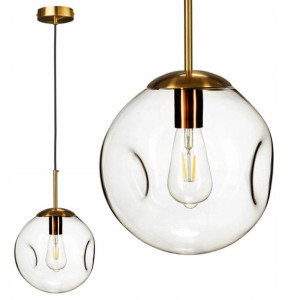 Nowoczesna Lampa Wisząca Sufitowa SZKLANA KULA LED