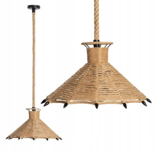 Lampa Sufitowa Wisząca BOHO SZNUR LINA ŻYRANDOL