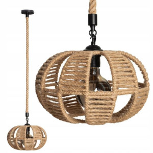 Lampa Sufitowa Wisząca BOHO SZNUR LINA ŻYRANDOL