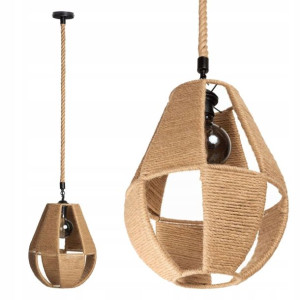 Lampa Sufitowa Wisząca BOHO SZNUR LINA ŻYRANDOL