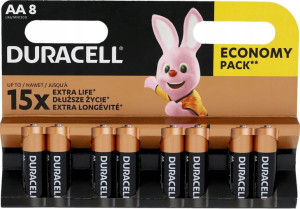 Bateria Duracell Alkaliczna Basic Lr6 R6 Aa X8