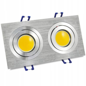 Oprawa Halogenowa Wpuszczana 2x Led Cob Zimna