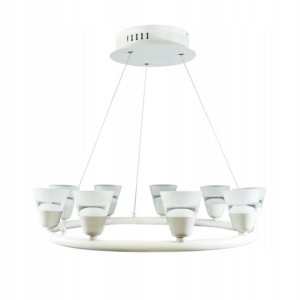 LAMPA wisząca SZKLANA SUFITOWA LED BELL 9x 5W