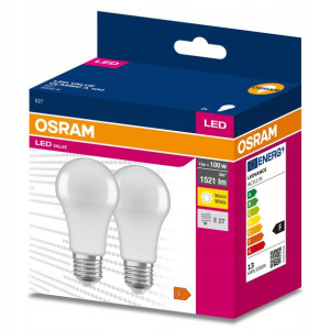 2x Żarówka LED E27 13W = 100W 1521lm 3000K OSRAM