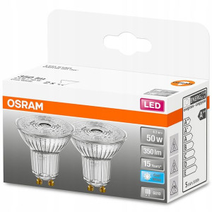 Zestaw 2x Żarówka LED GU10 4,3W = 50W 4000K OSRAM