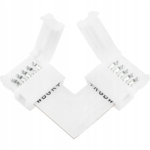 Złączka kątowa do taśmy LED 5PIN zatrzask 12mm