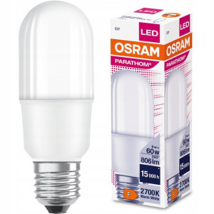 Żarówka Led E27 8w = 60w 2700k Rurka Stick Osram