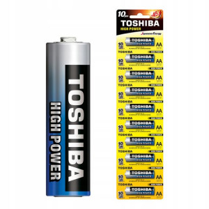 Baterie Alkaliczne TOSHIBA PALUSZKI LR6 AA 10szt