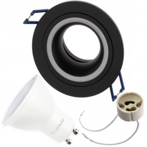 Zestaw Oprawa HALOGENOWA Podtynkowa + LED GU10 6W