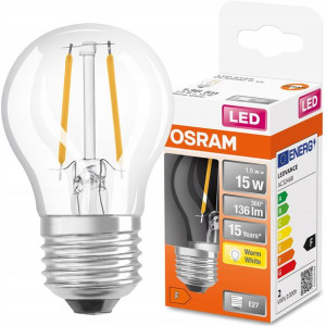 Żarówka Led Mała Kulka E27 1,5w = 15w 2700k Osram