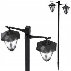 LATARNIA SOLARNA lampa ogrodowa LED 137CM WYSOKA
