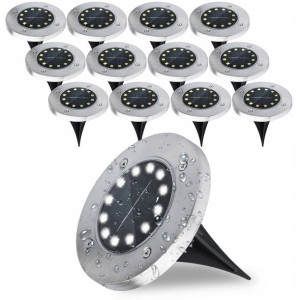 12x Lampka Ogrodowa LED SOLARNA DOGRUNTOWA Wbijana
