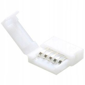 Złączka TAŚMY LED 12mm 2STRONNA zatrzask RGBW 5PIN