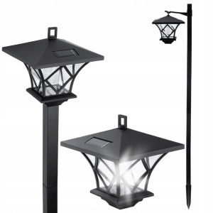 LATARNIA SOLARNA lampa ogrodowa LED 155CM WYSOKA