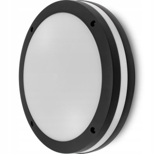 Lampa Ogrodowa Zewnętrzna PLAFON Kinkiet OGRODOWY ELEWACYJNY E27 LED CZARNY