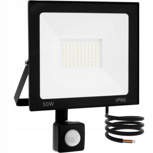 Naświetlacz LED HALOGEN LAMPA 50W z CZUJNIK RUCHU