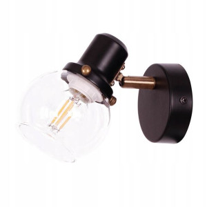 Lampa ścienna kinkiet w stylu loft kulka E27 LED