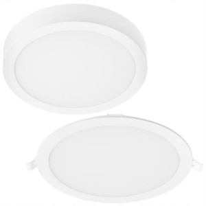 Panel LED NATYNKOWY Oprawa Plafon 18W 3000K 22cm