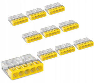 10x Złączka Wago 2273-205 Szybkozłączka 5x0,5-2,5