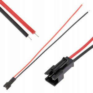 Złączka damska do taśmy LED 2PIN z przewodem