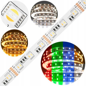 Pasek Taśma Led Kolorowa Rgb + Cct Smd 5050 12v 5m