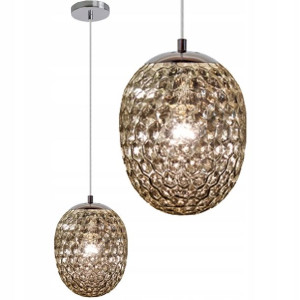 Lampa Wisząca Sufitowa Smokey Żyrandol Zwis 1x E27