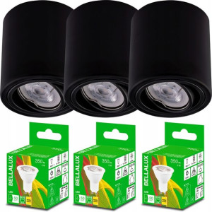 3x Oprawa Natynkowa HALOGENOWA TUBA + LED GU10 5W