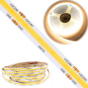Taśma LED COB PASEK NEON 2560 Ciepła 5m 24v