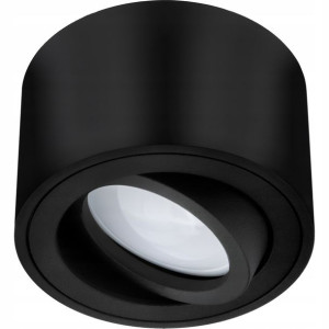 Oprawa Natynkowa HALOGENOWA SUFITOWA TUBA SPOT do LED 50mm CZARNA RUCHOMA