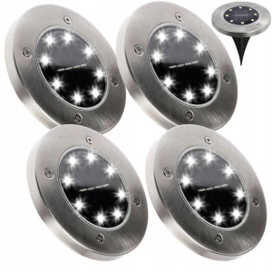 4x Lampka Ogrodowa LED SOLARNA DOGRUNTOWA Wbijana