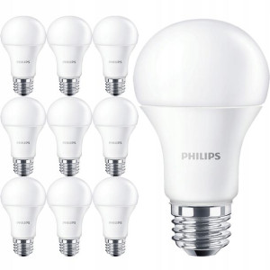 10x Żarówka LED E27 A60 10W 75W 1055lm 865 PHILIPS
