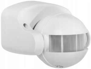 Ścienny Czujnik Ruchu I Zmierzchu Pir Sensor Biały