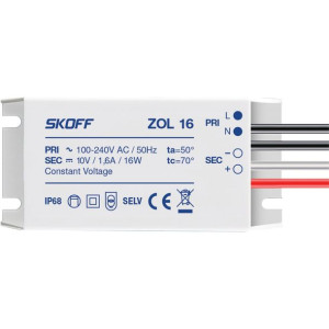 Zasilacz Led Hermetyczny 10v 16w 1,6a Ip68 Skoff