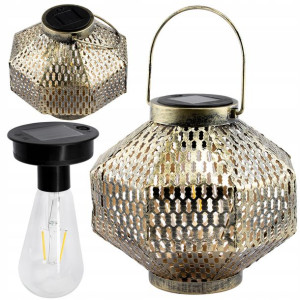 Lampa LATARENKA wisząca SOLARNA ogrodowa LED ST64
