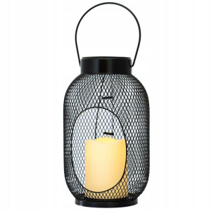 Lampa Ogrodowa SOLARNA LED Wisząca Latarenka 25cm