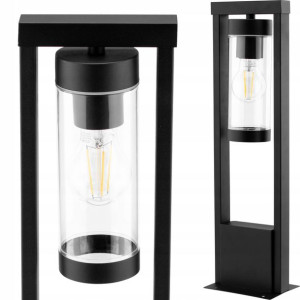 Lampa Ogrodowa Stojąca SŁUPEK 1xE27 50cm czarny