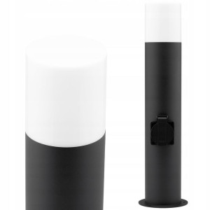 Lampa Ogrodowa Stojąca SŁUPEK 44cm GNIAZDO 230V
