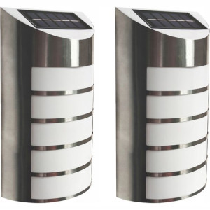 2x Lampa ELEWACYJNA Ogrodowa Solarna Kinkiet LED