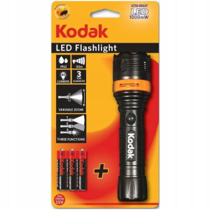 Latarka Ręczna LED KODAK 60lm IP62 +3x Bateria AAA